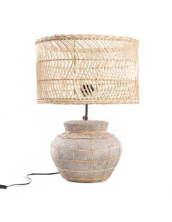 Lampe De Table De Kythira - Gris Béton Naturel