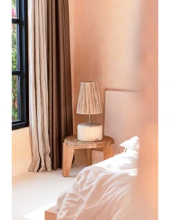 Lampe De Table En Bois De Teck De Grass - Naturel -Magasin De Meubles De Qualité lampe de table en bois de teck de grass naturel 2