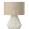 Lampe De Table En Corde De Jute Blanche