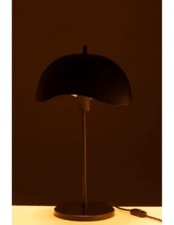 Lampe De Table En Métal/marbre Noir -Magasin De Meubles De Qualité lampe de table en metalmarbre noir 2