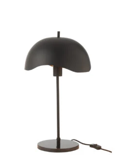 Lampe De Table En Métal/marbre Noir