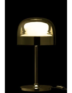 Lampe De Table En Verre/métal/argent -Magasin De Meubles De Qualité lampe de table en verremetalargent 2