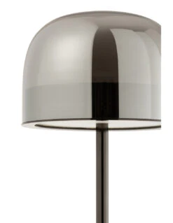 Lampe De Table En Verre/métal/argent -Magasin De Meubles De Qualité lampe de table en verremetalargent 4