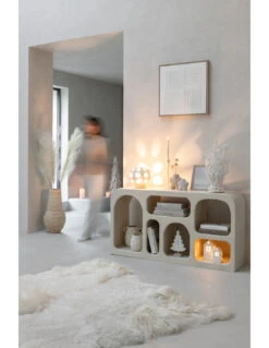 Lampe De Table Globe En Grès Beige -Magasin De Meubles De Qualité lampe de table globe en gres beige 3