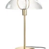 Lampe De Table Jeff En Métal/verre Transparent/doré