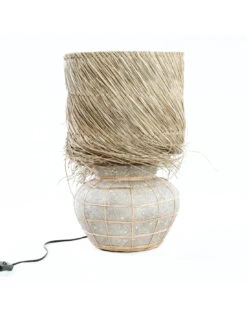 Lampe De Table Lipsi - Gris Béton Naturel