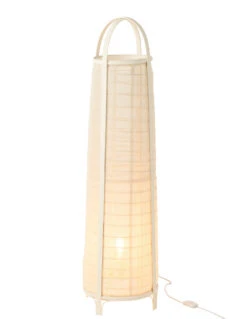 Lampe En Coton/bambou Blanc