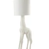 Lampe Girafe Poly Blanche