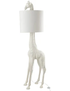Lampe Girafe Poly Blanche