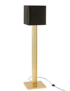 Lampe Moderne En Métal/Textile Doré