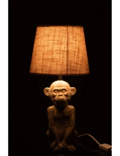 Lampe Singe Cem/Tex Beige/Beige -Magasin De Meubles De Qualité lampe singe cemtex beigebeige 2