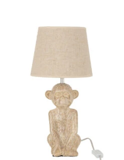 Lampe Singe Cem/Tex Beige/Beige