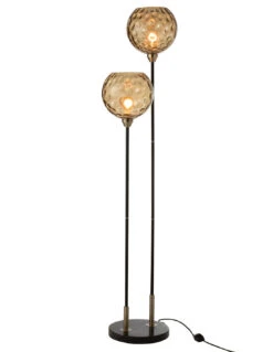 Lampe Sur Pied Base Bollie En Acier/marbre Noir -Magasin De Meubles De Qualité lampe sur pied base bollie en aciermarbre noir 4