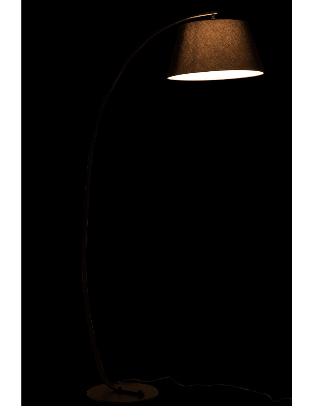 Lampe Sur Pied En Métal Noir En Arc 3 Lampe Sur Pied En Métal Noir En Arc – Image 3