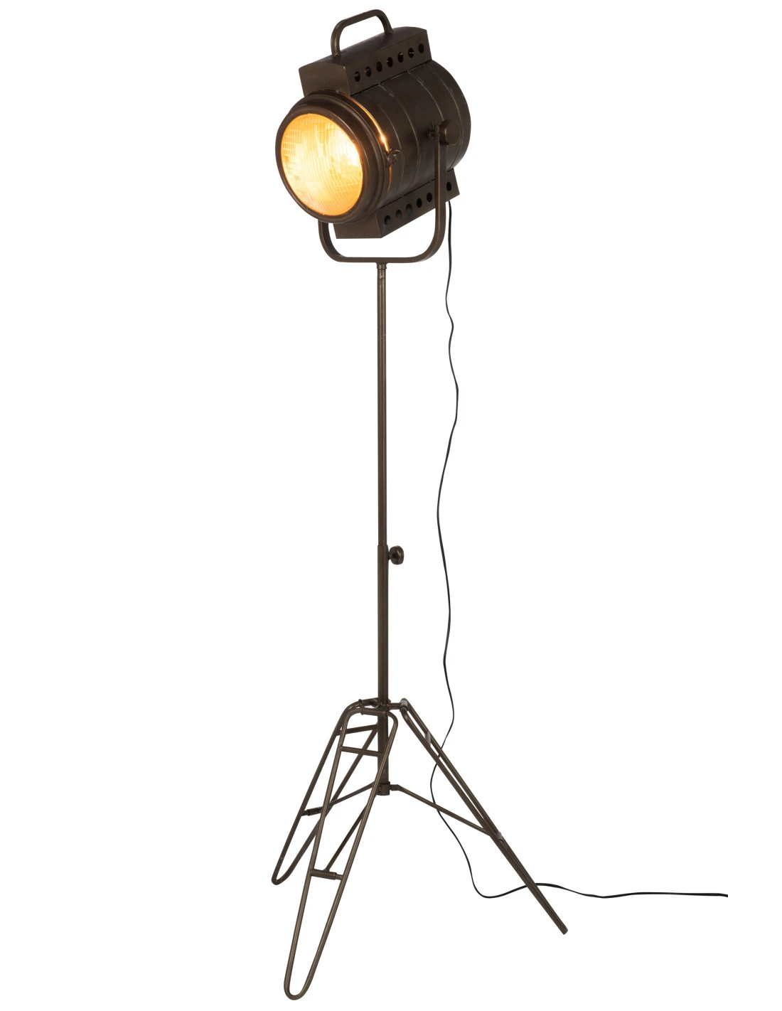 Lampe Sur Pied En Métal/verre Noir 2 Lampe Sur Pied En Métal/verre Noir – Image 2