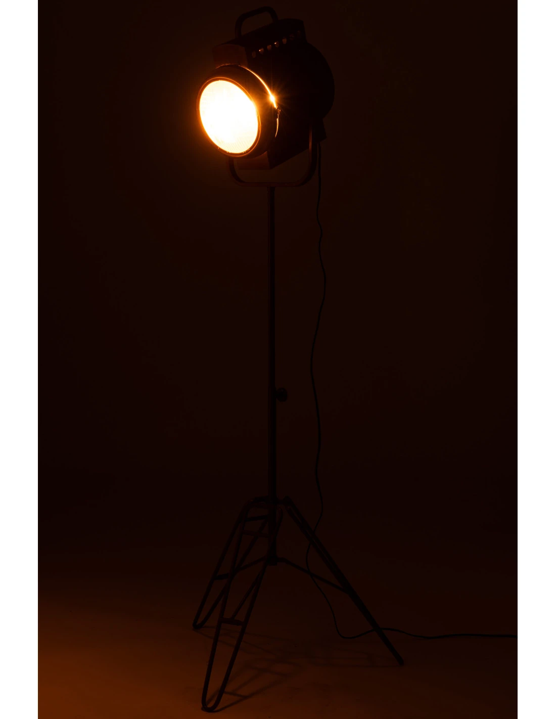 Lampe Sur Pied En Métal/verre Noir 3 Lampe Sur Pied En Métal/verre Noir – Image 3