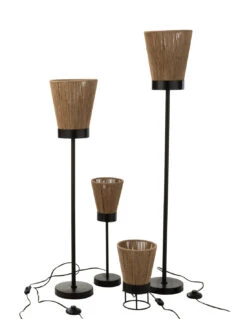 Lampe Sur Pied Luna En Jute Beige De Grande Taille -Magasin De Meubles De Qualité lampe sur pied luna en jute beige de grande taille 3