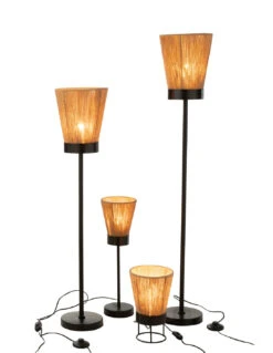 Lampe Sur Pied Luna En Jute Beige De Grande Taille -Magasin De Meubles De Qualité lampe sur pied luna en jute beige de grande taille 4
