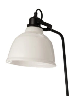 Lampe Sur Pied Magali En Acier/verre Blanc -Magasin De Meubles De Qualité lampe sur pied magali en acierverre blanc 3