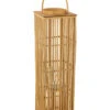 Lanterne En Bambou Naturel Long