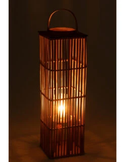 Lanterne En Bambou Naturel Long -Magasin De Meubles De Qualité lanterne bambou longue naturelle 2