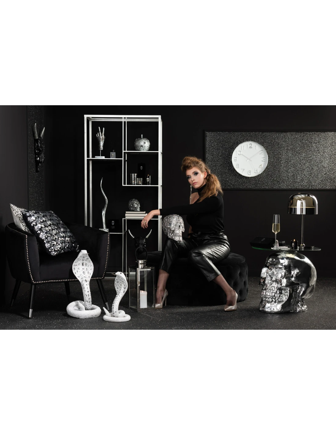 Lanterne Carrée En Métal/Verre Argenté 4 Lanterne Carrée En Métal/Verre Argenté – Image 4