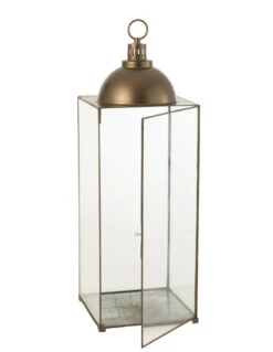 Lanterne Hagrid En Verre/fer Bronze L -Magasin De Meubles De Qualité lanterne hagrid verre fer 2