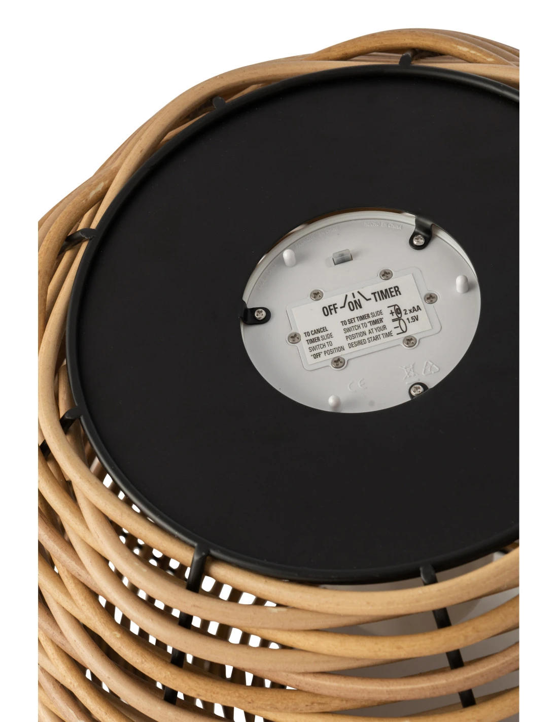 Lanterne Tissée En Plastique Naturel Avec LED De Petite Taille 6 Lanterne Tissée En Plastique Naturel Avec LED De Petite Taille – Image 6