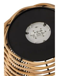 Lanterne Tissée En Plastique Naturel à LED De Taille Moyenne -Magasin De Meubles De Qualité lanterne tissee led plastique blanche 4