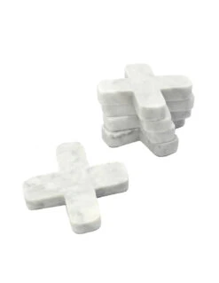 Le Dessous De Plat En Marbre - Blanc -Magasin De Meubles De Qualité le dessous de plat en marbre blanc 3