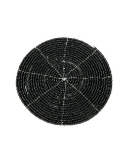 Le Dessous De Verre Perlé - Noir -Magasin De Meubles De Qualité le dessous de verre perle noir 2