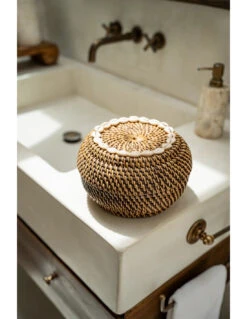 Le Panier Colonial Peek-a-Boo - Naturel Marron - M -Magasin De Meubles De Qualité le panier colonial peek a boo naturel marron m 2