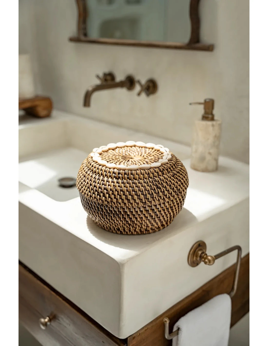 Le Panier Colonial Peek-a-Boo - Naturel Marron - S 4 Le Panier Colonial Peek-a-Boo - Naturel Marron - S – Image 4