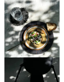 Le Set De Table Perlé - Noir -Magasin De Meubles De Qualité le set de table perle noir 2