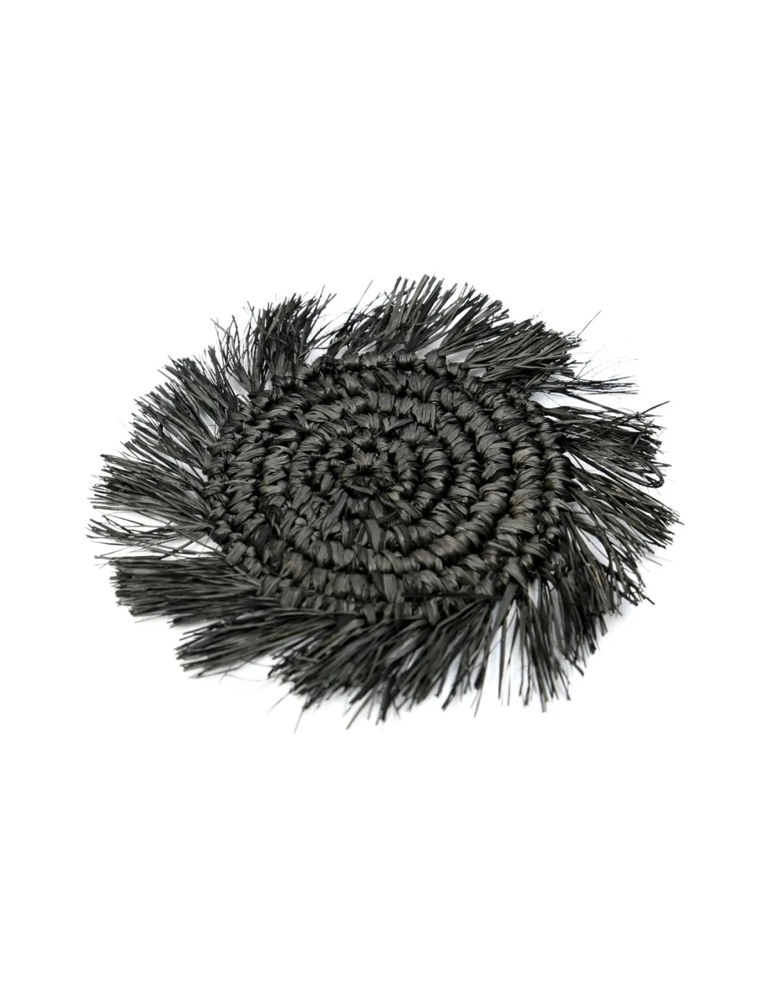 Le Sous-Verre Fringe Raffia - Noir 9 Le Sous-Verre Fringe Raffia - Noir – Image 9