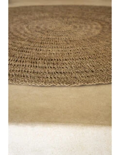 Le Tapis En Seagrass - Naturel - 100cm -Magasin De Meubles De Qualité le tapis en seagrass naturel 100cm 4