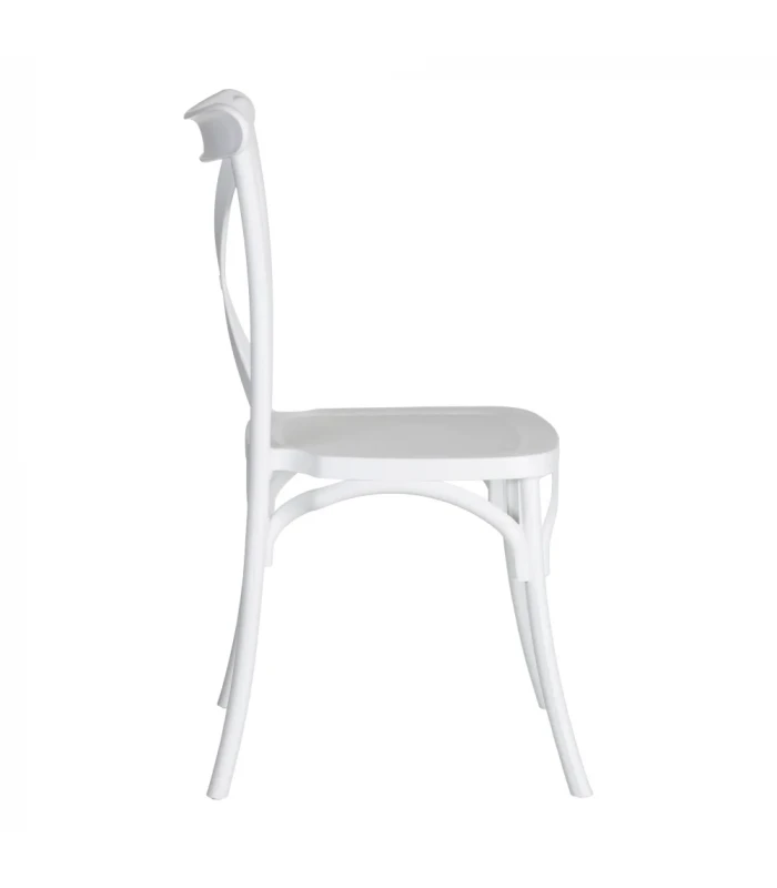 Lot De 4 Chaises Bistrot Blanc 3 Lot De 4 Chaises Bistrot Blanc – Image 3