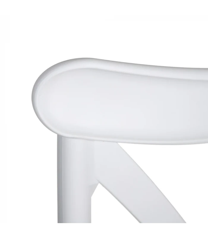 Lot De 4 Chaises Bistrot Blanc 5 Lot De 4 Chaises Bistrot Blanc – Image 5