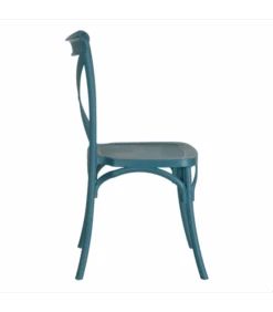 Lot De 4 Chaises Bistrot Bleu -Magasin De Meubles De Qualité lot de 4 chaises bistrot bleu 2