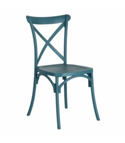 Lot De 4 Chaises Bistrot Bleu