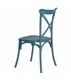 Lot De 4 Chaises Bistrot Bleu -Magasin De Meubles De Qualité lot de 4 chaises bistrot bleu 3