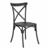 Lot De 4 Chaises Bistrot Gris Foncé