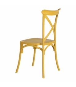 Lot De 4 Chaises Bistrot Jaune -Magasin De Meubles De Qualité lot de 4 chaises bistrot jaune 3