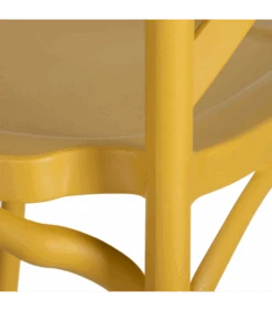 Lot De 4 Chaises Bistrot Jaune -Magasin De Meubles De Qualité lot de 4 chaises bistrot jaune 5