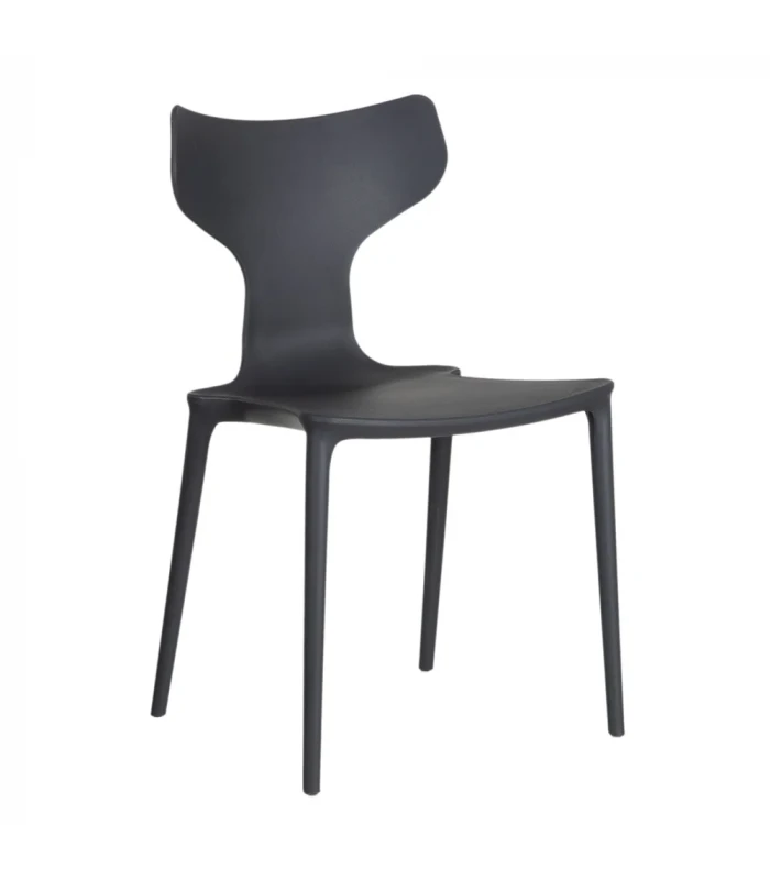 Lot De 4 Chaises Bøjle Gris Foncé 1 Lot De 4 Chaises Bøjle Gris Foncé