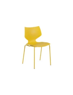 Lot De 4 Chaises Cristal Jaune