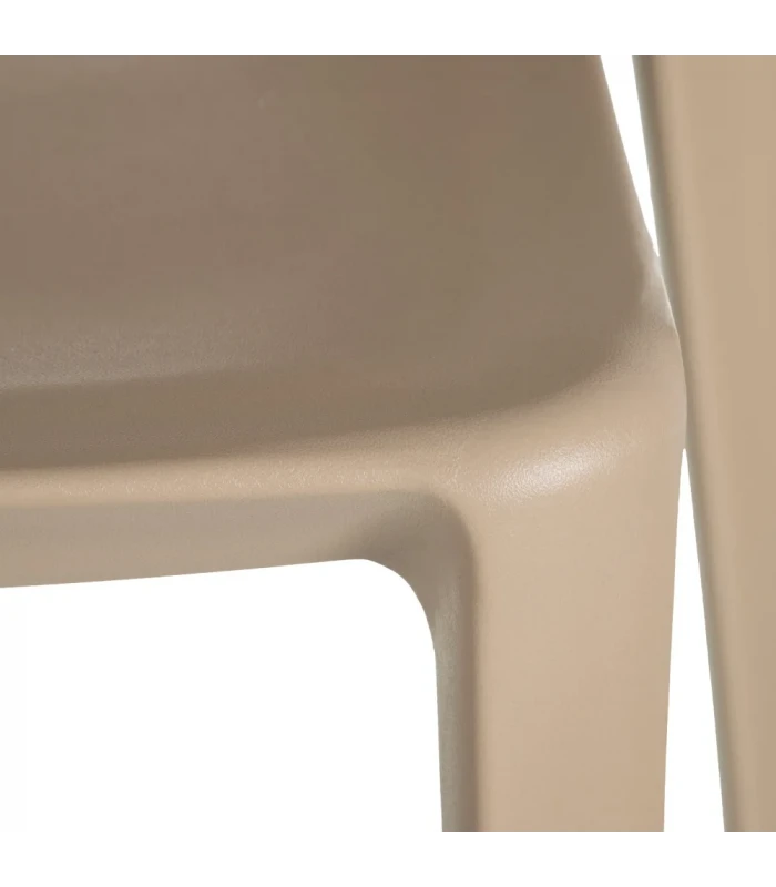 Lot De 4 Chaises Galaxy Empilables Beige 5 Lot De 4 Chaises Galaxy Empilables Beige – Image 5