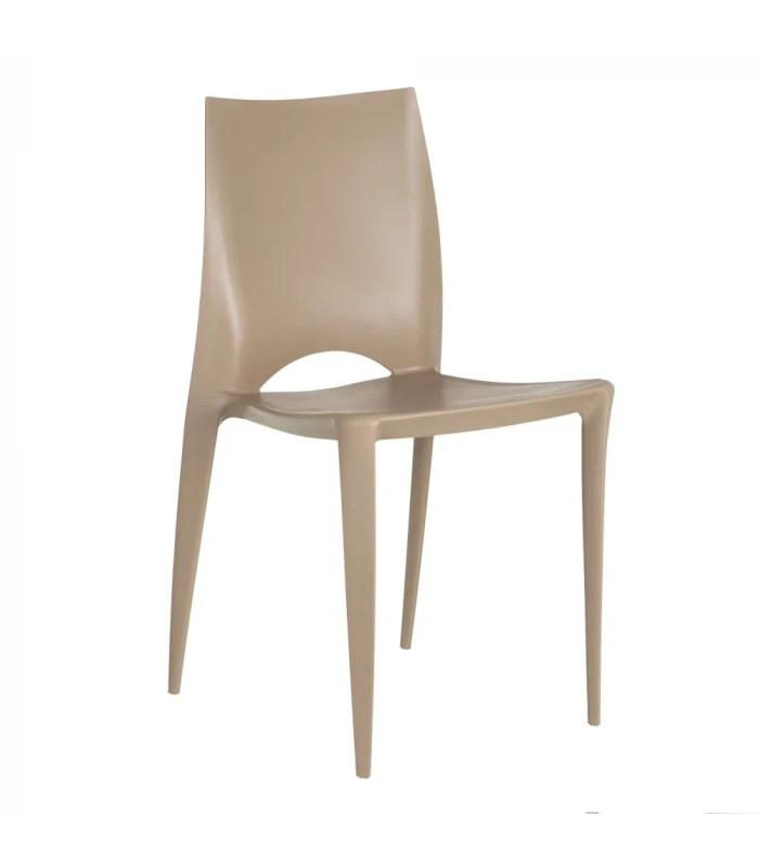 Lot De 4 Chaises Galaxy Empilables Beige 1 Lot De 4 Chaises Galaxy Empilables Beige