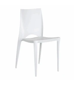 Lot De 4 Chaises Galaxy Empilables Blanc