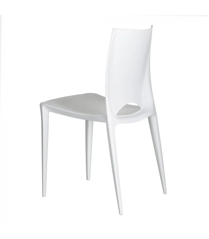 Lot De 4 Chaises Galaxy Empilables Blanc 4 Lot De 4 Chaises Galaxy Empilables Blanc – Image 4